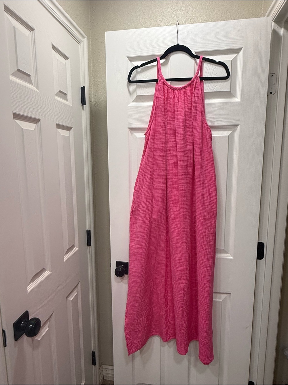 Universal Thread Hot Pink Halter Maxi Dress